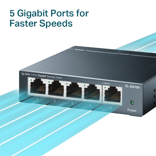 Tp-Link TL-SG105 I 5-Port 10/100/1000Mbps Desktop Switch