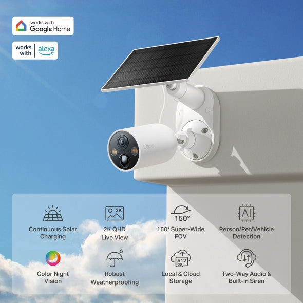 Tp-Link Tapo C425 KIT I Solar-Powered Security Camera Kit
