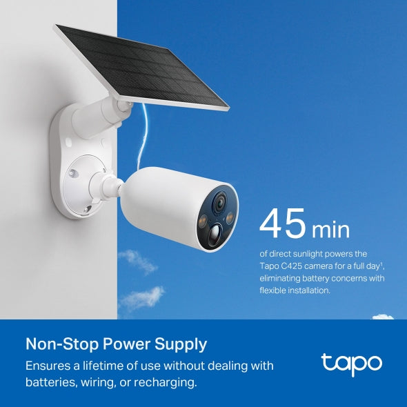 Tp-Link Tapo C425 KIT I Solar-Powered Security Camera Kit