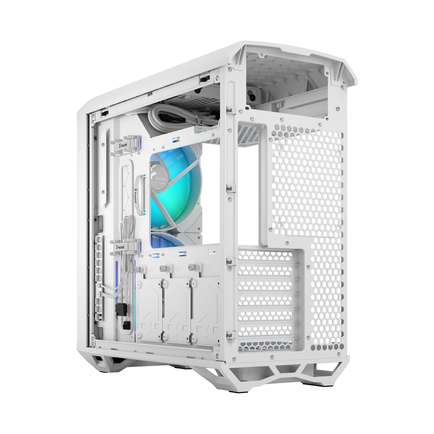 Fractal Torrent Compact RGB White TG Light Tint