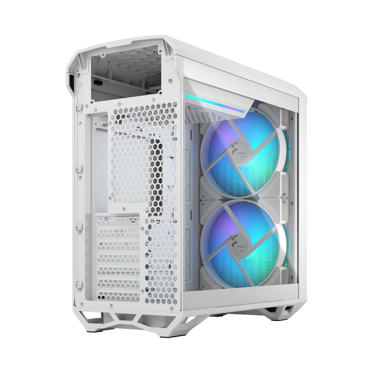 Fractal Torrent Compact RGB White TG Light Tint