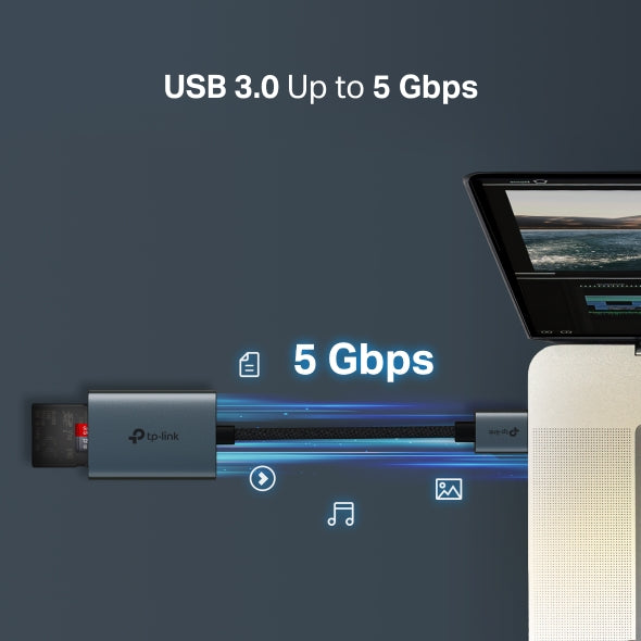 Tp-Link UA430 I USB 3.0 Type-A to SD & microSD 3.0 Card Reader