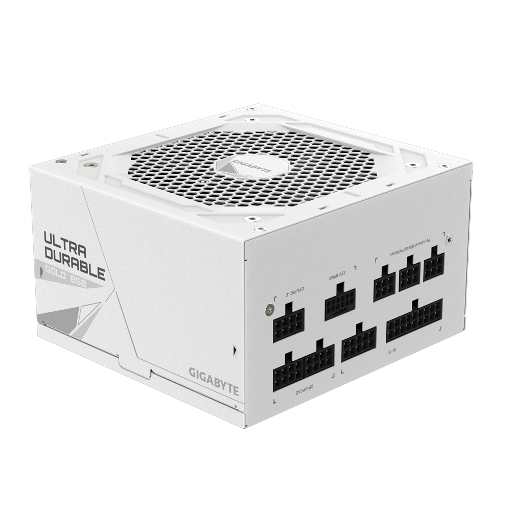 GIGABYTE 850W UD850GM PG5W Power Supply, White (GP-UD850GM-PG5W)