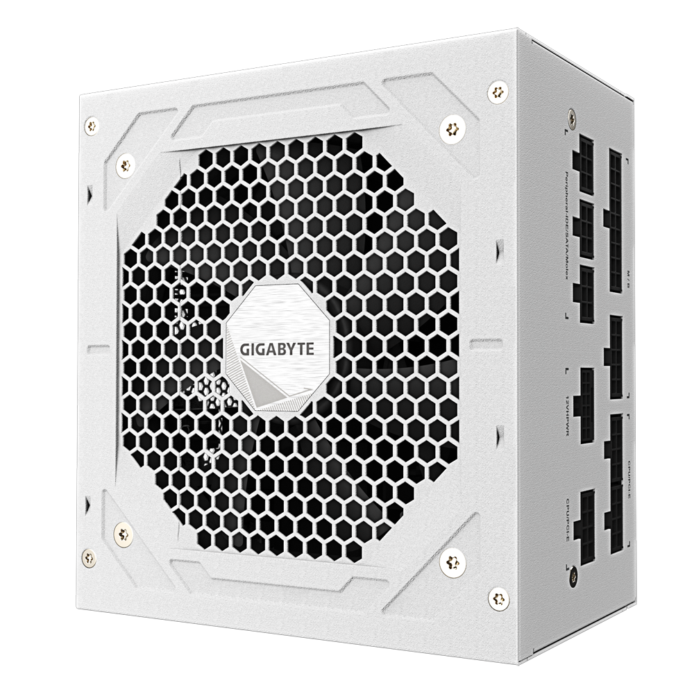 GIGABYTE 850W UD850GM PG5W Power Supply, White (GP-UD850GM-PG5W)