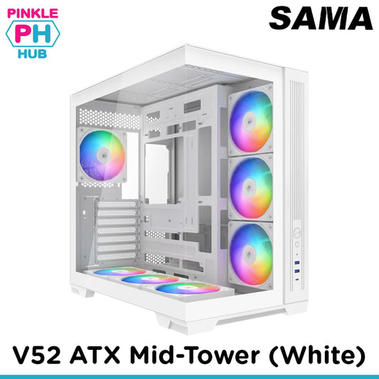 SAMA V52 ATX Mid-tower Clear View Pure Airflow
