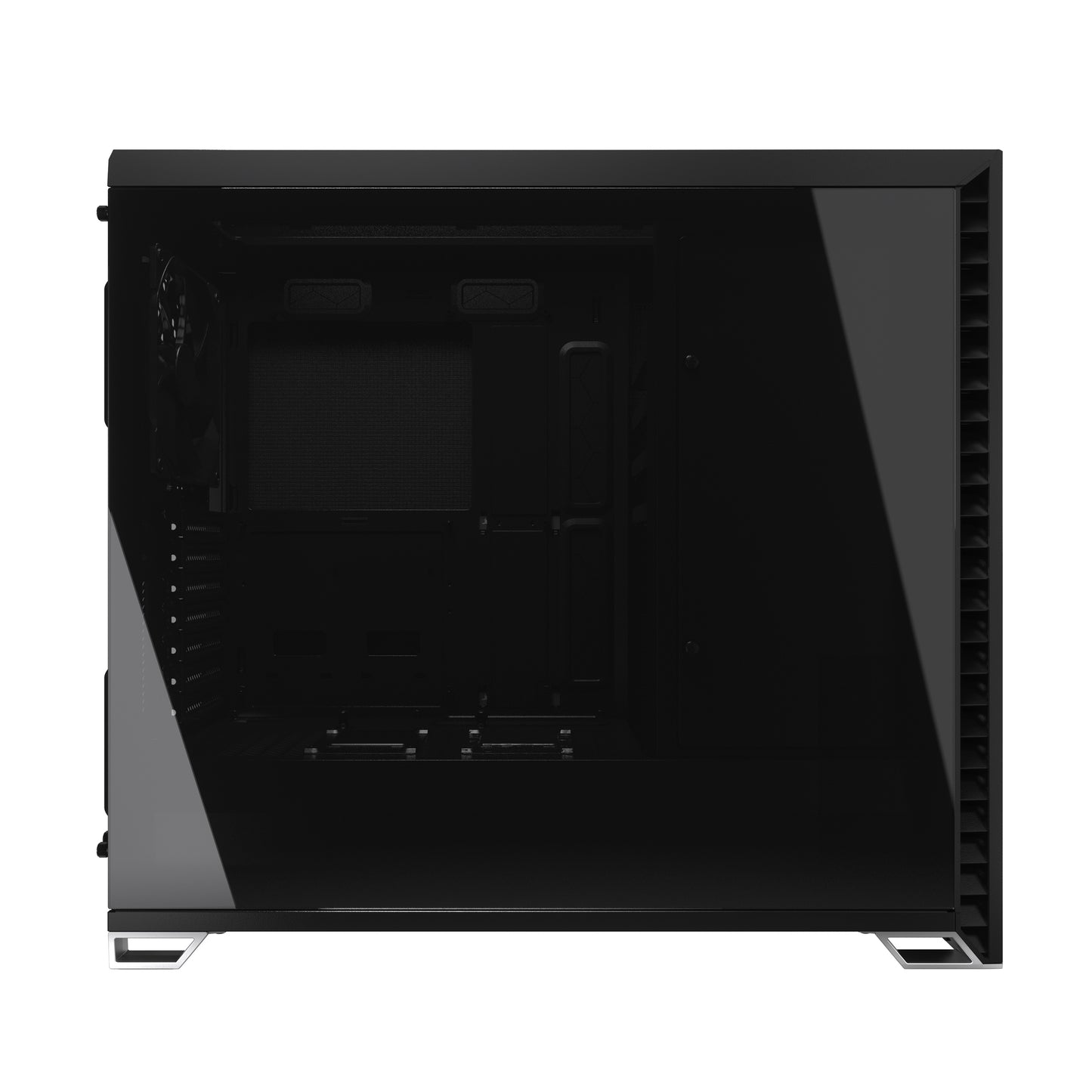 Fractal Design Vector RS Dark Tempered Glass Blackout ATX Silent Modular Dark Tint Tempered Glass Window Mid Tower Computer Case