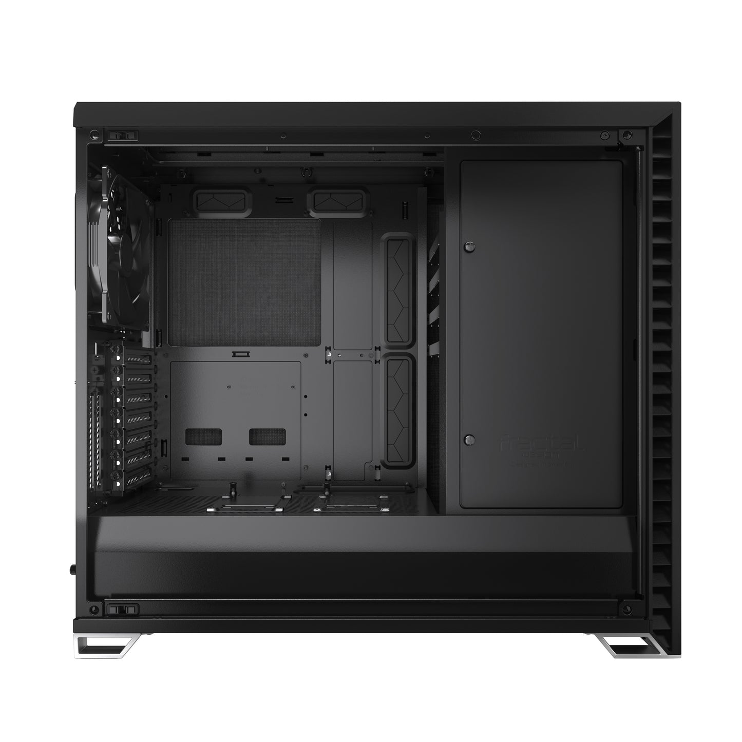 Fractal Design Vector RS Dark Tempered Glass Blackout ATX Silent Modular Dark Tint Tempered Glass Window Mid Tower Computer Case