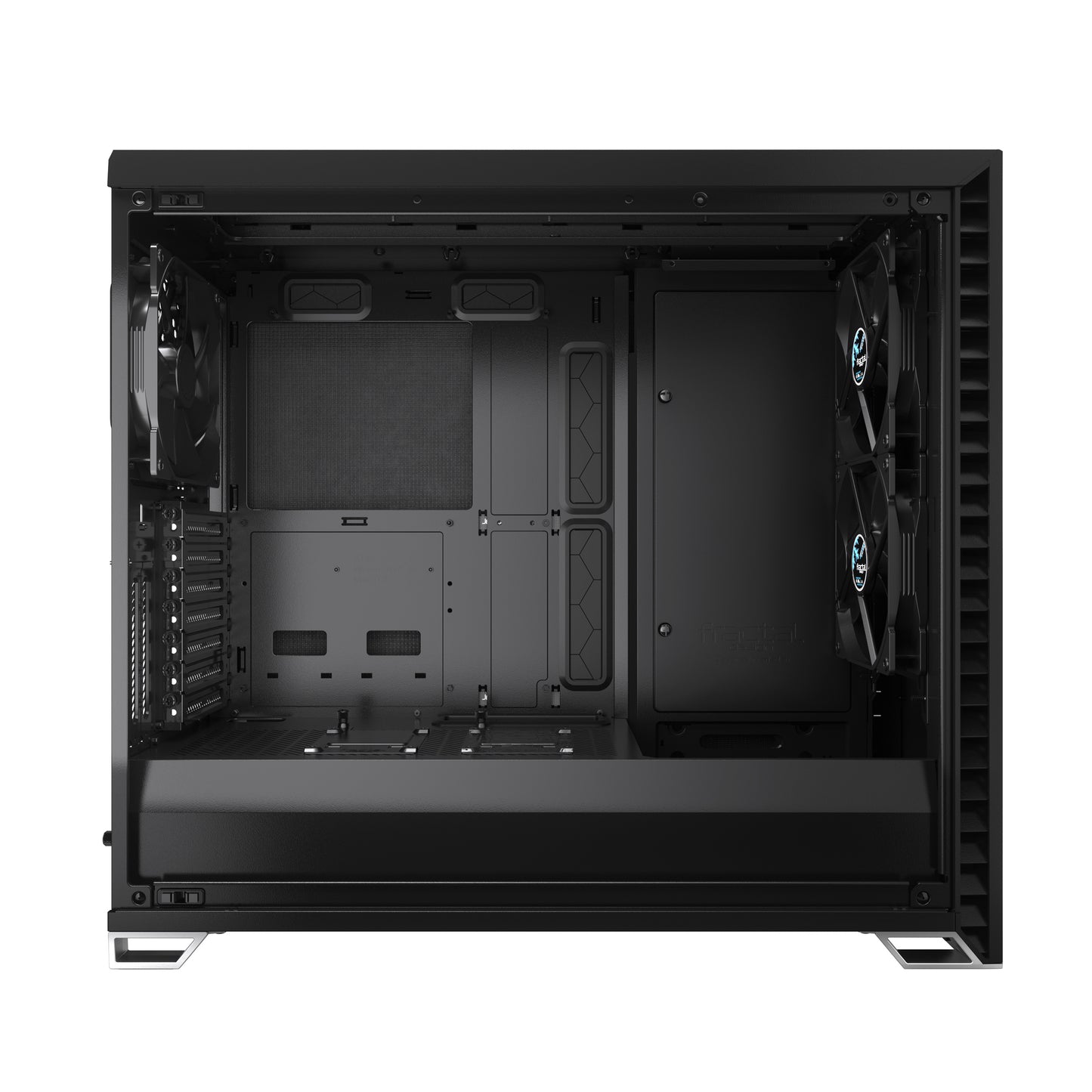 Fractal Design Vector RS Dark Tempered Glass Blackout ATX Silent Modular Dark Tint Tempered Glass Window Mid Tower Computer Case