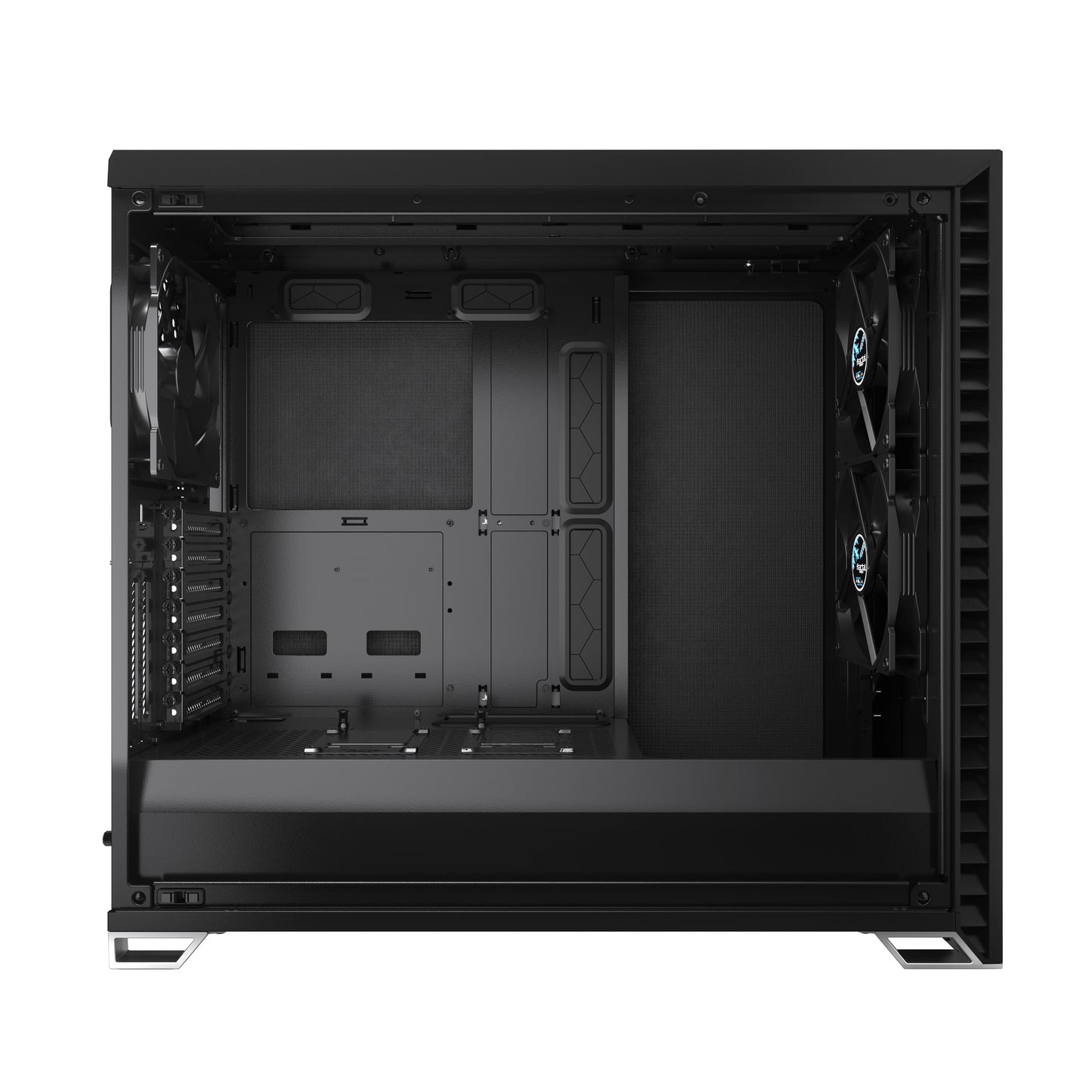 Fractal Design Vector RS Dark Tempered Glass Blackout ATX Silent Modular Dark Tint Tempered Glass Window Mid Tower Computer Case