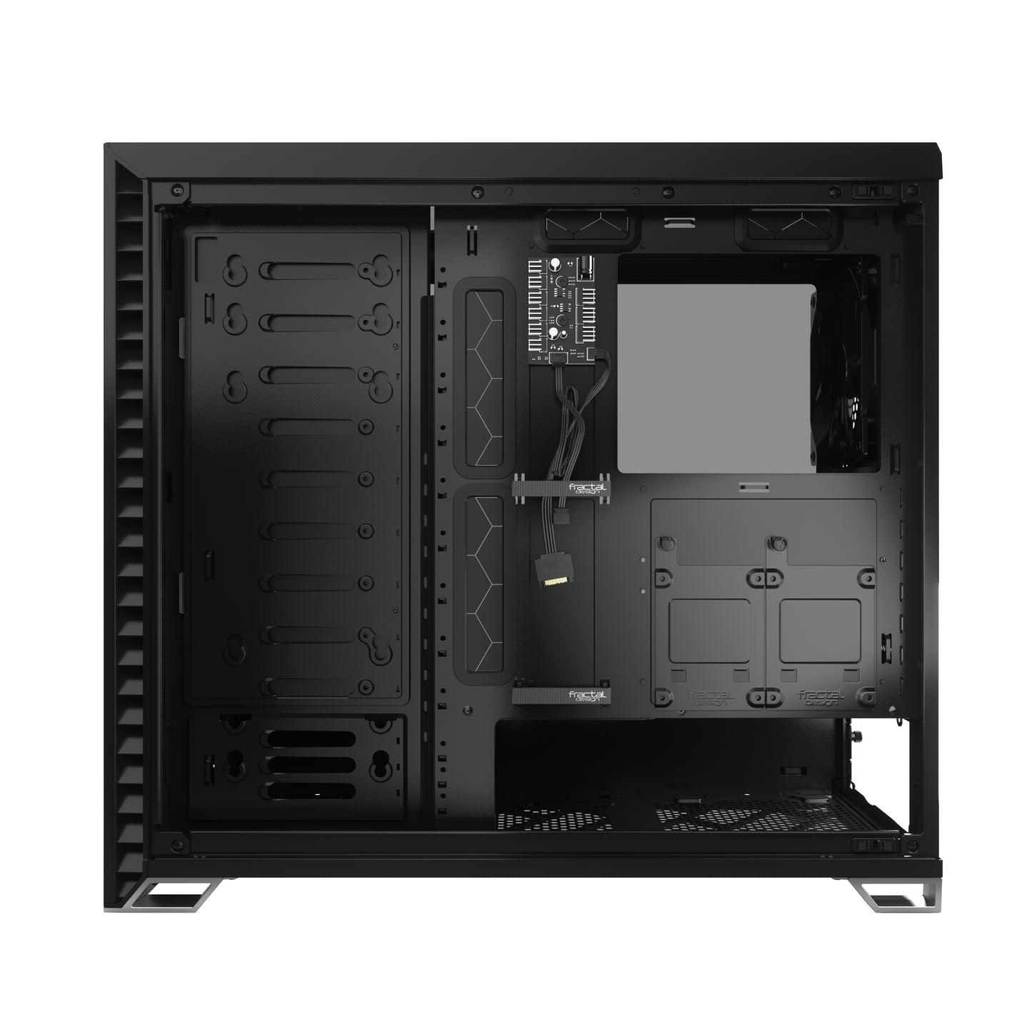 Fractal Design Vector RS Dark Tempered Glass Blackout ATX Silent Modular Dark Tint Tempered Glass Window Mid Tower Computer Case
