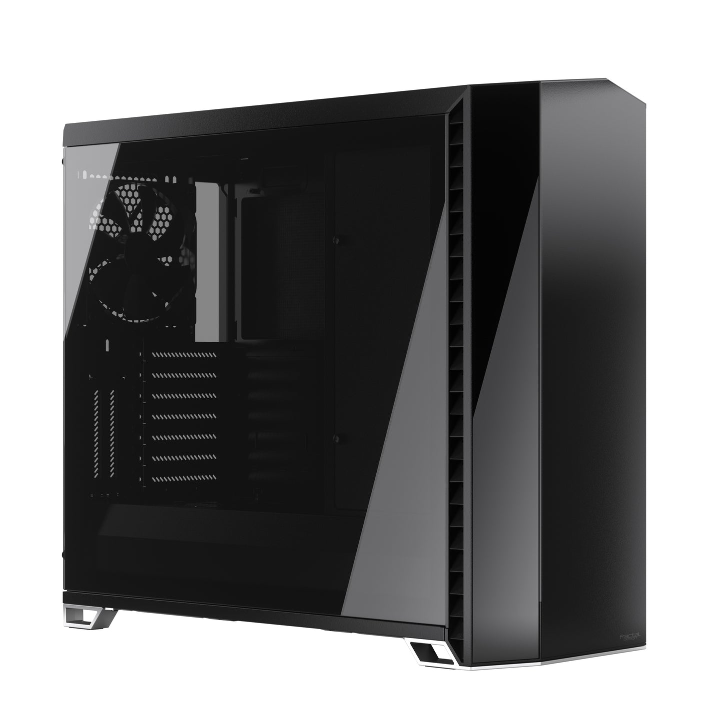 Fractal Design Vector RS Dark Tempered Glass Blackout ATX Silent Modular Dark Tint Tempered Glass Window Mid Tower Computer Case