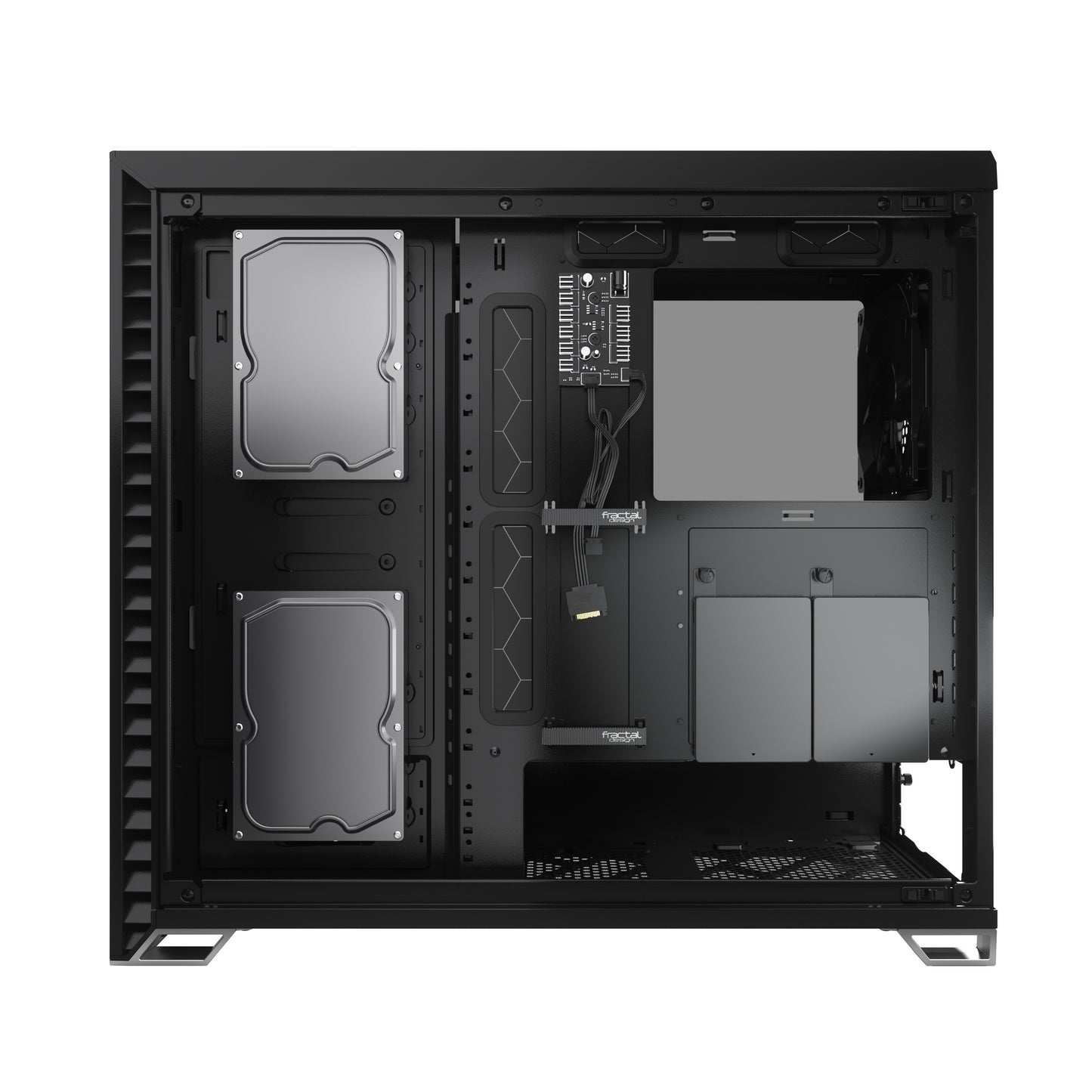 Fractal Design Vector RS Dark Tempered Glass Blackout ATX Silent Modular Dark Tint Tempered Glass Window Mid Tower Computer Case