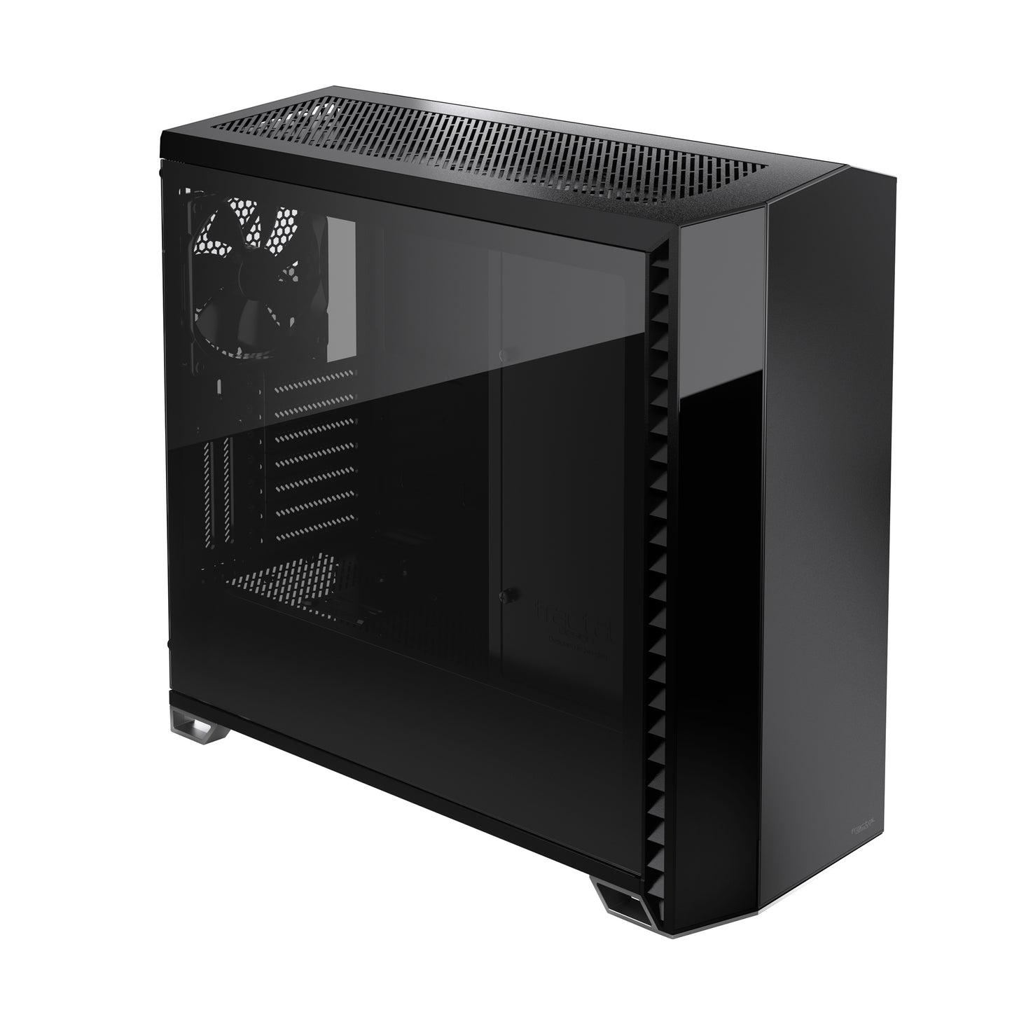 Fractal Design Vector RS Dark Tempered Glass Blackout ATX Silent Modular Dark Tint Tempered Glass Window Mid Tower Computer Case