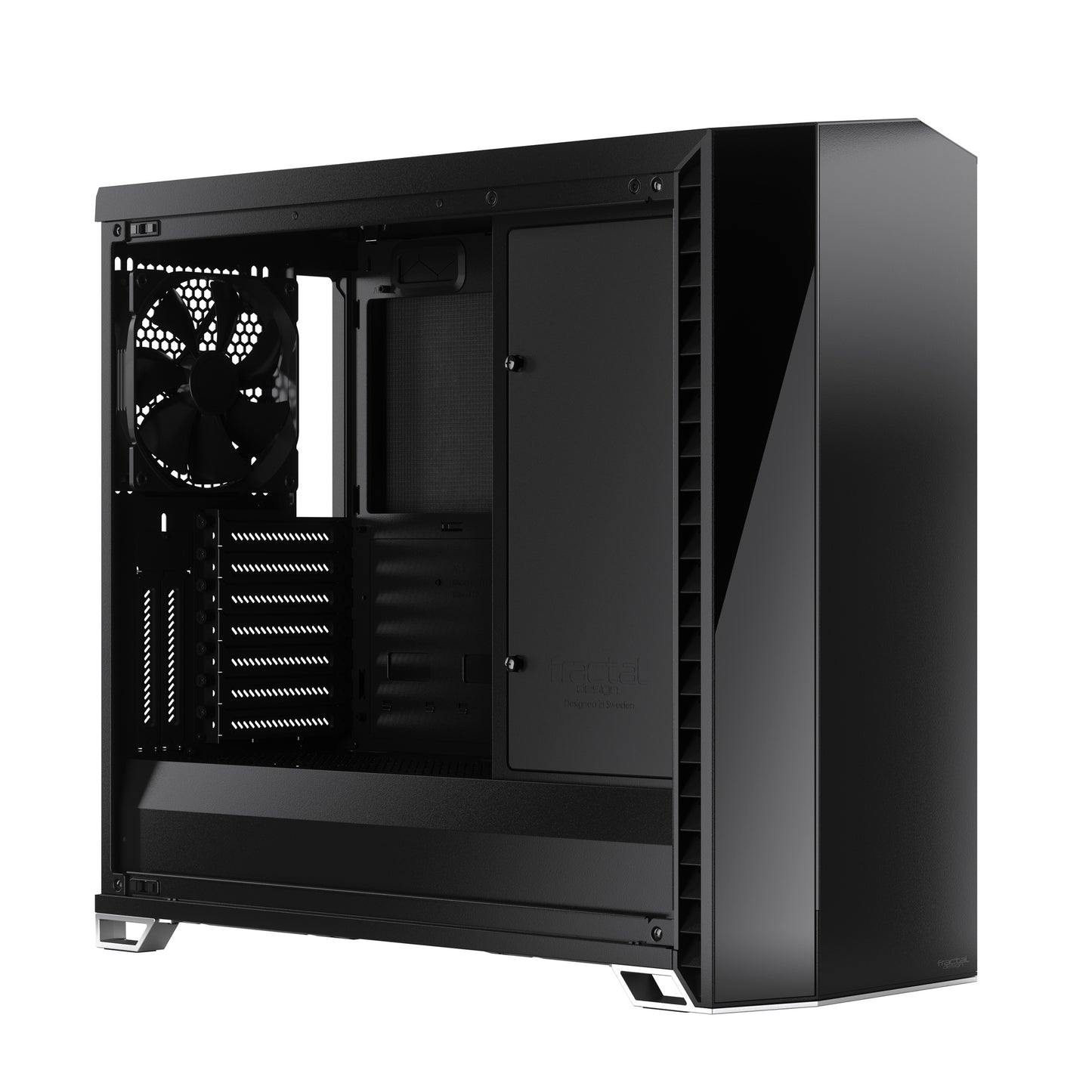 Fractal Design Vector RS Dark Tempered Glass Blackout ATX Silent Modular Dark Tint Tempered Glass Window Mid Tower Computer Case