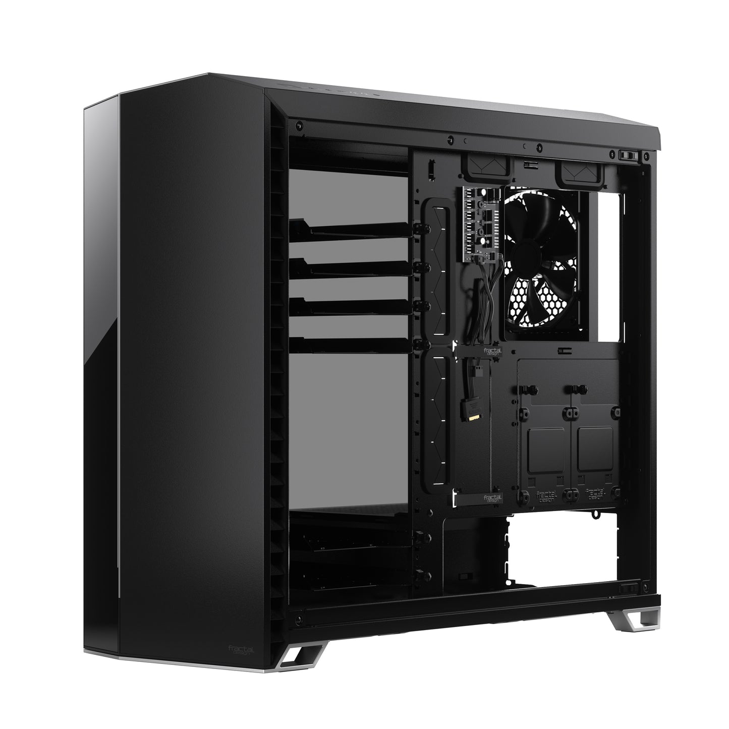 Fractal Design Vector RS Dark Tempered Glass Blackout ATX Silent Modular Dark Tint Tempered Glass Window Mid Tower Computer Case