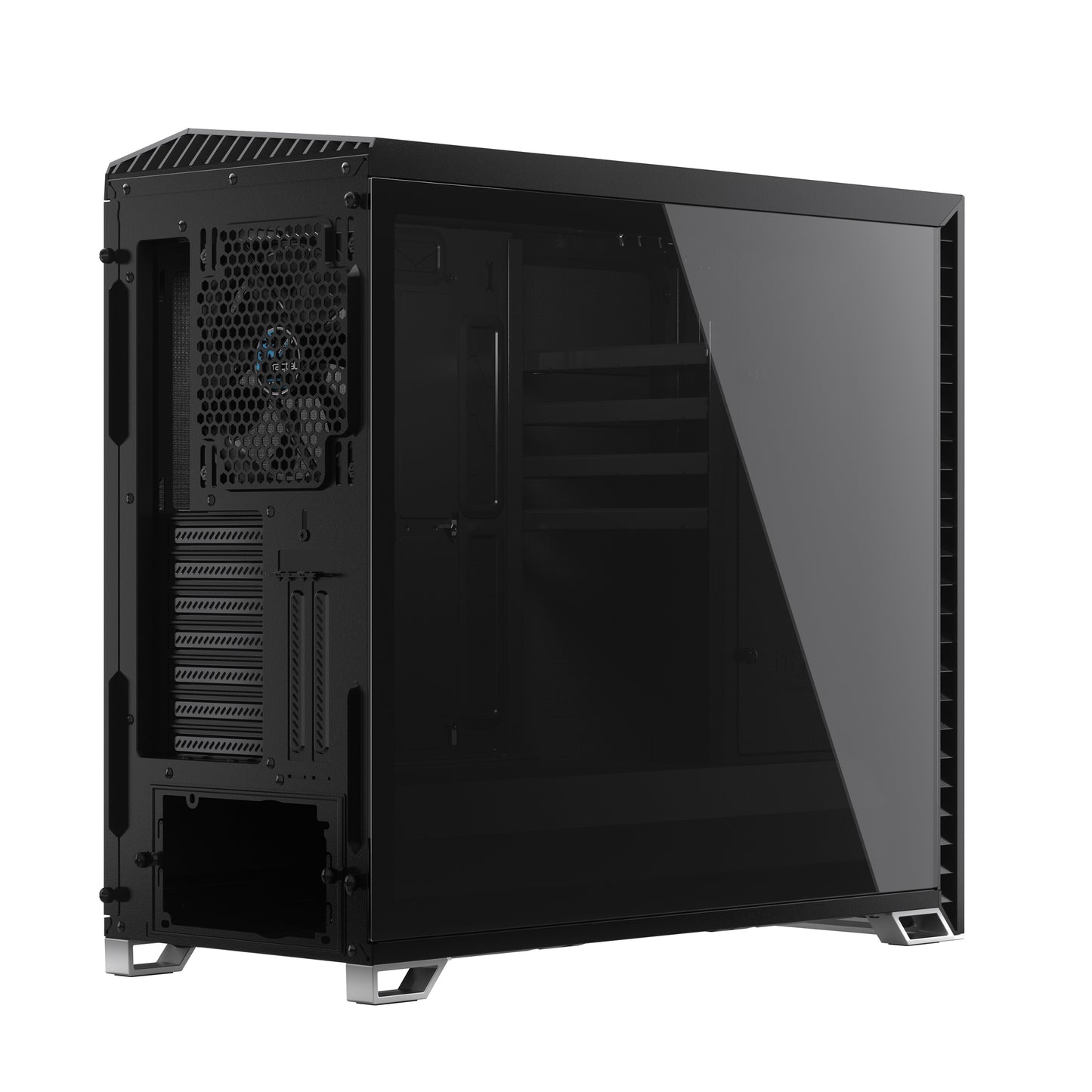 Fractal Design Vector RS Dark Tempered Glass Blackout ATX Silent Modular Dark Tint Tempered Glass Window Mid Tower Computer Case
