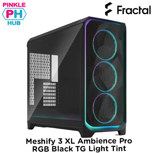 Fractal Design Meshify 3 XL Ambience Pro RGB Black TG Light Tint