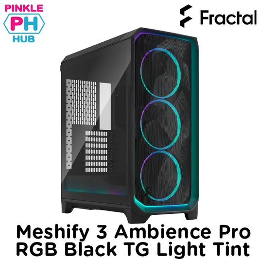 Fractal Design Meshify 3 Ambience Pro RGB Black/White TG Light Tint