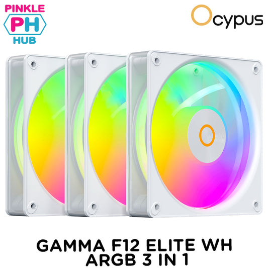 OCYPUS GAMMA F12 ELITE BLACK/WHITE ARGB 3 IN 1