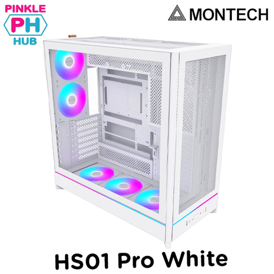 Montech  HS01 Pro ATX Mid-Tower Black/White Case
