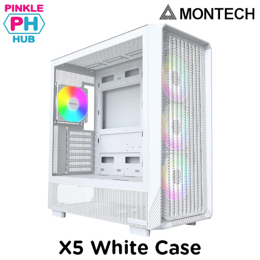 Montech X5 Black ATX Mid-Tower Case Black/White