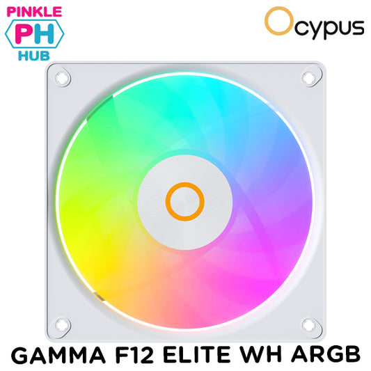 OCYPUS GAMMA F12 ELITE WHITE/ BLACK ARGB FAN