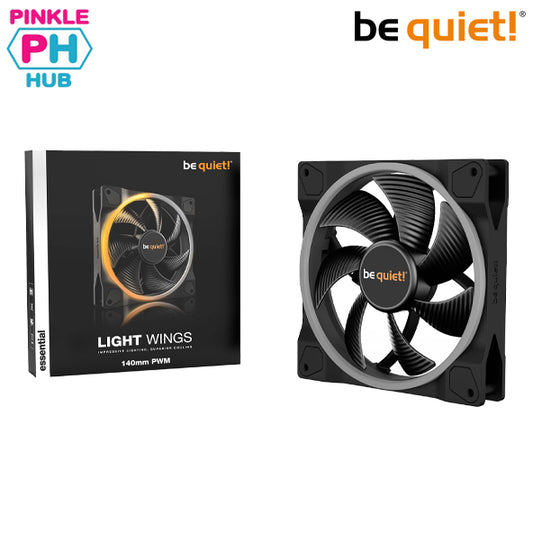 Be Quiet LIGHT WINGS 140mm PWM Impressive Lighting, Superior Cooling(BL074)