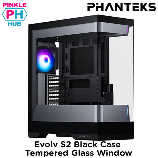Phanteks Evolv S2 Black Case  tempered glass window
