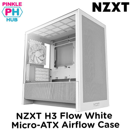 NZXT H3 Flow White Micro-ATX Airflow Case