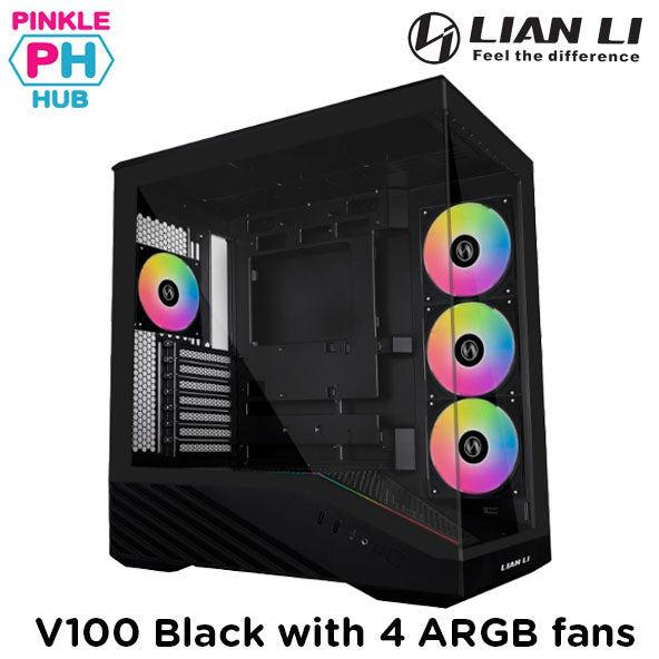 Lian li Vector V100 with 4 ARGB fans (ITX, M-ATX, ATX, and E-ATX)