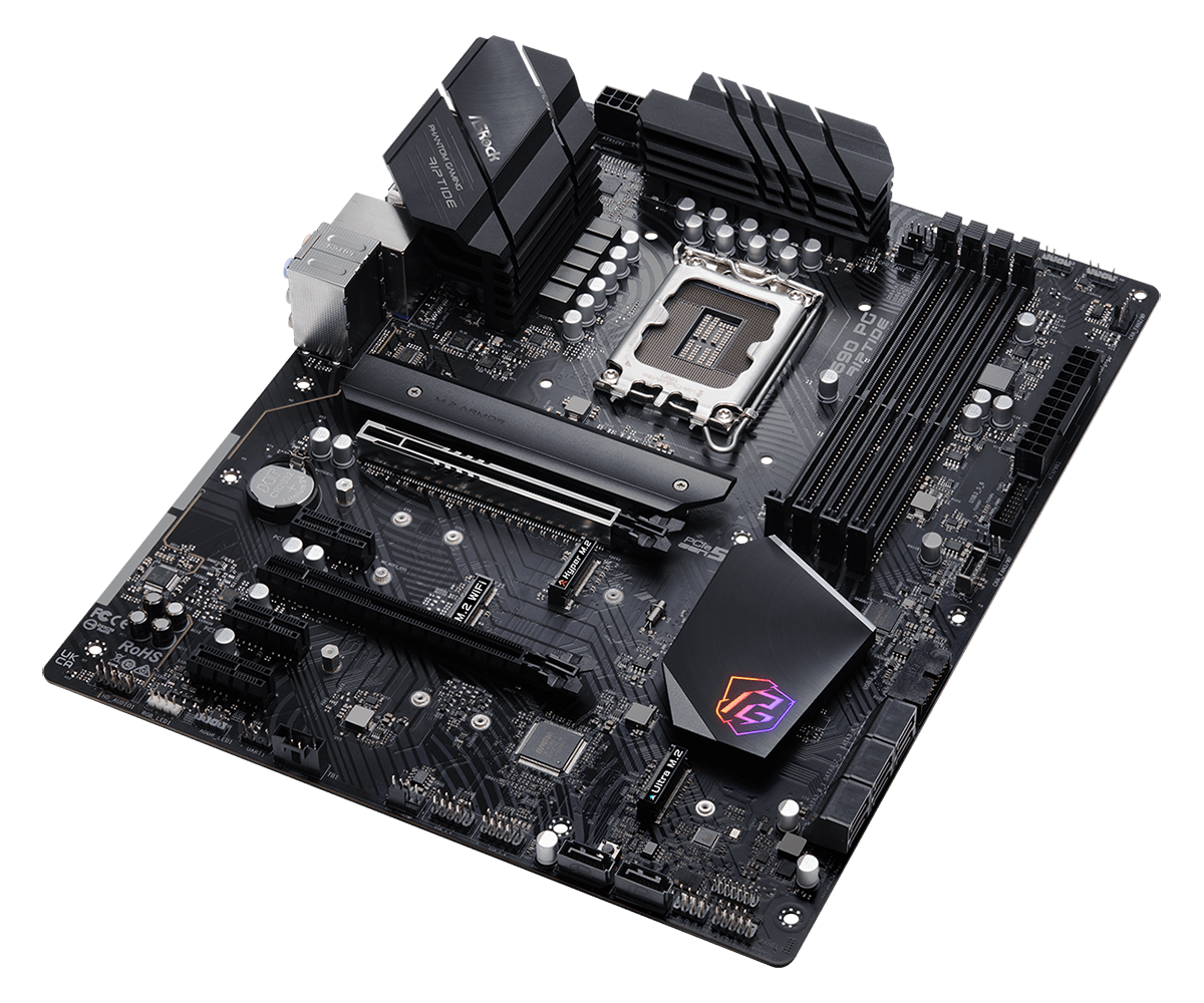 ASRock Z690 PG Riptide Supports 13th Gen & 12th Gen and next gen Intel® Core™ Processors (LGA1700),Supports DDR4 4800MHz (OC)