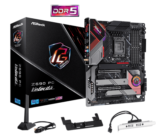 ASRock Z690 PG Velocita Supports 13th Gen & 12th Gen and next gen Intel® Core™ Processors (LGA1700) and  DDR5 6400MHz (OC)