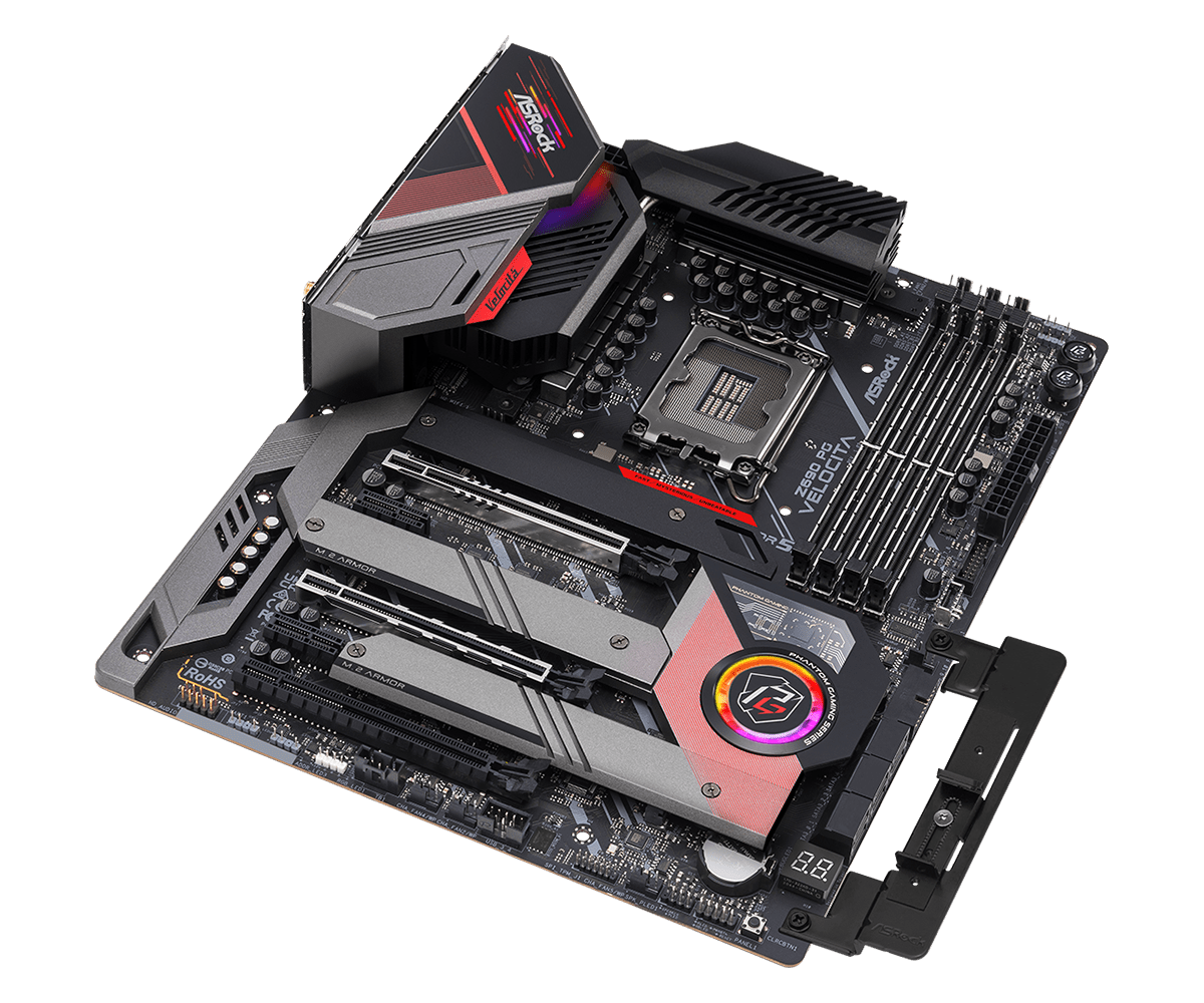 ASRock Z690 PG Velocita Supports 13th Gen & 12th Gen and next gen Intel® Core™ Processors (LGA1700) and DDR5 6400MHz (OC)