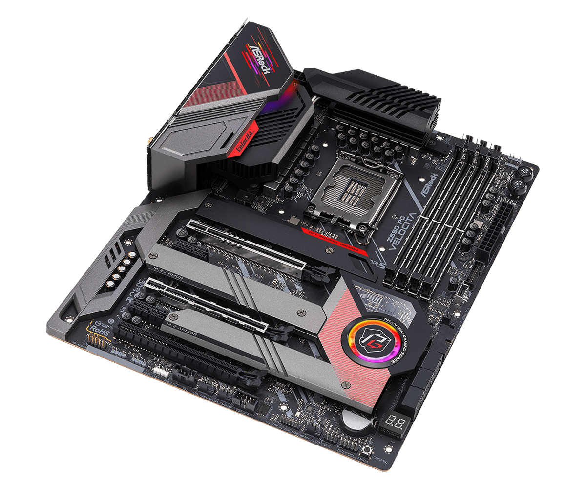ASRock Z690 PG Velocita Supports 13th Gen & 12th Gen and next gen Intel® Core™ Processors (LGA1700) and DDR5 6400MHz (OC)