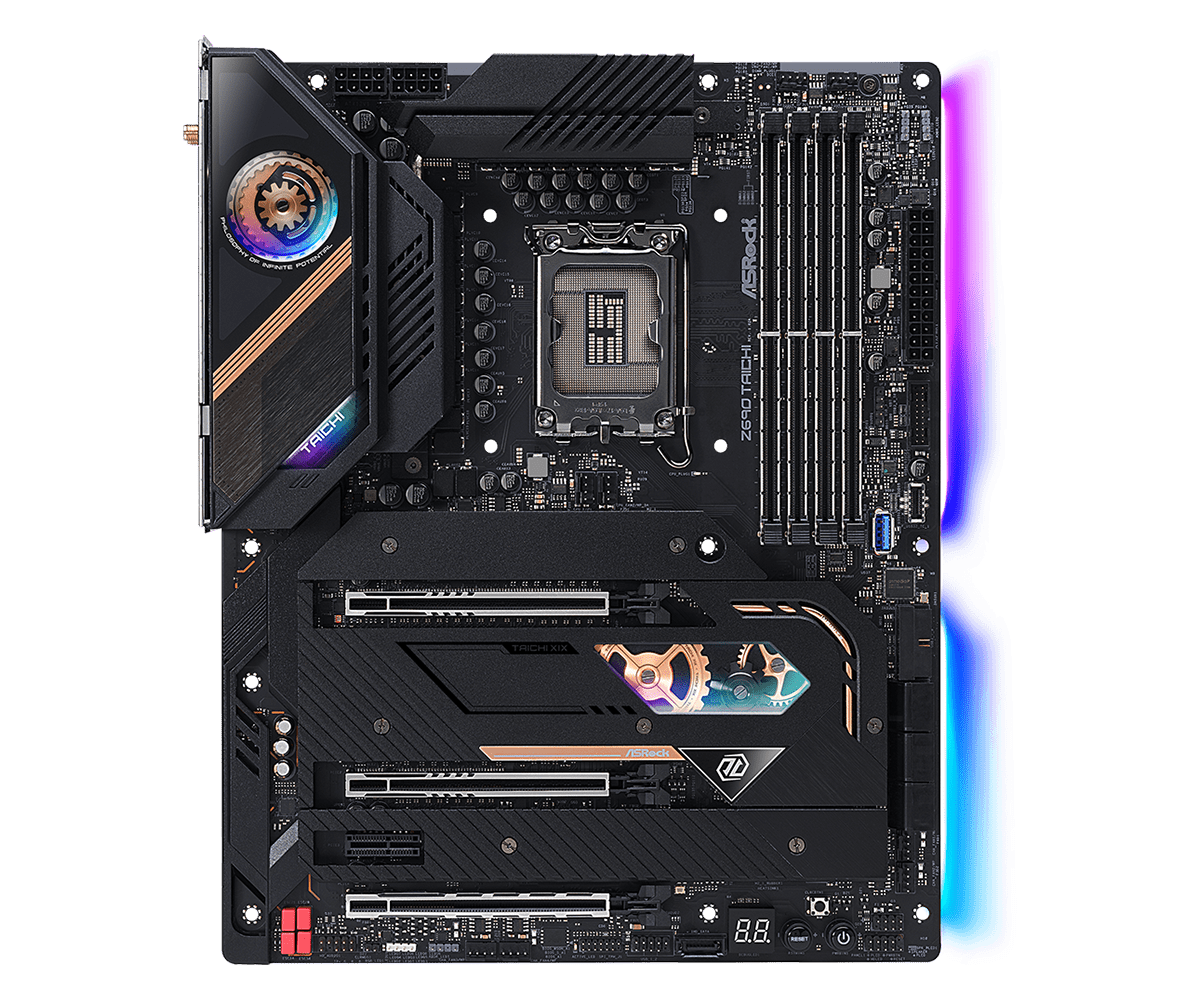 ASRock Z690 Taichi Supports 13th Gen & 12th Gen and next gen Intel® Core™ Processors and DDR5 6400MHz (OC)