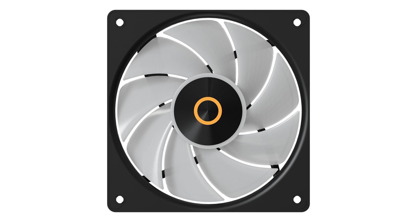 OCYPUS GAMMA F12 ELITE WHITE/ BLACK ARGB FAN