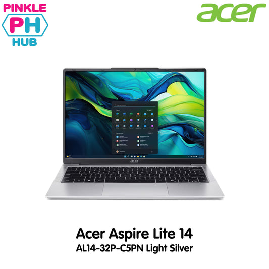 Acer Aspire Lite 14 AL14-32P-C5PN (Light Silver)  14" IPS WUXGA | Intel Core N150 | 8GB RAM | 512GB SSD | Intel UHD Graphics | WIN11 Home
