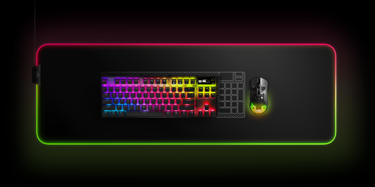 Steel Series APEX PRO TKL WIRELESS (2023) Tenkeyless Esports Keyboard with Adjustable Switches (64865)