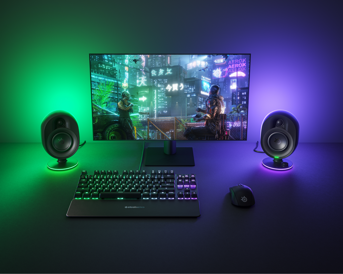 Steel Series ARENA 7 Immersive 2.1 Gaming Speaker System with Reactive Illumination (61541)