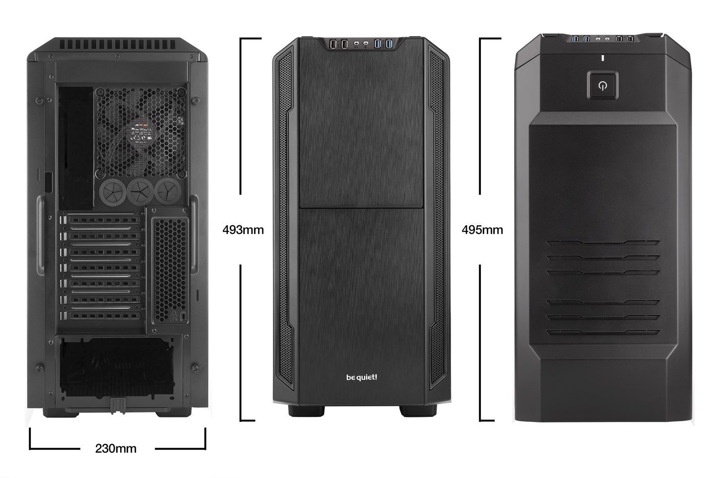 Be Quiet SILENT BASE 600 Window Black Unique Performance and Usability (BGW06)
