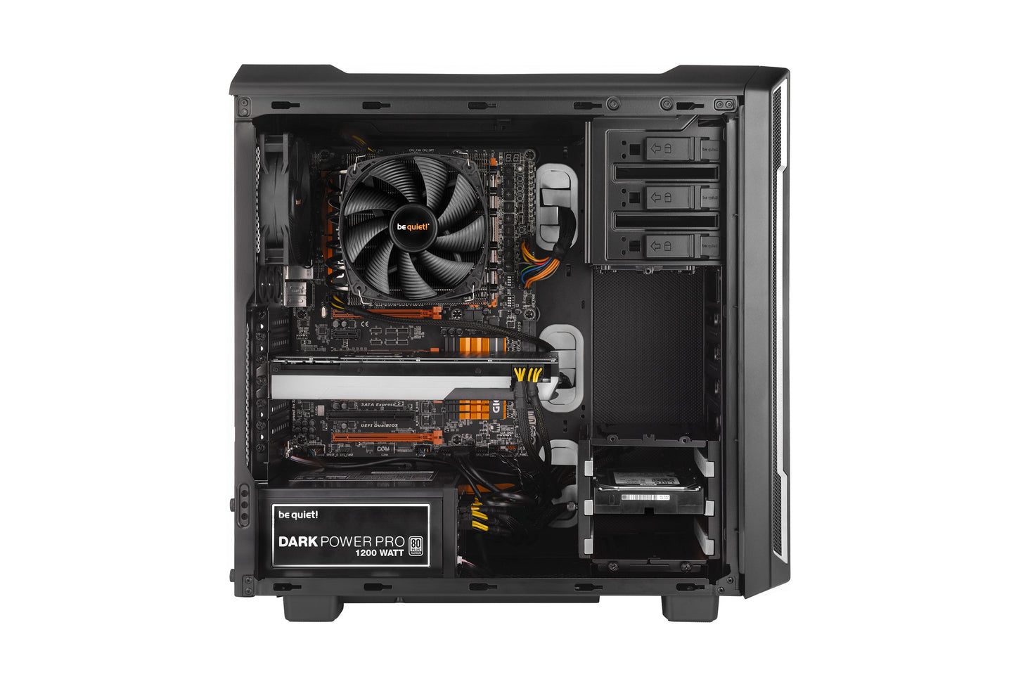 Be Quiet SILENT BASE 600 Window Silver Unique Performance and Usability (BGW07)