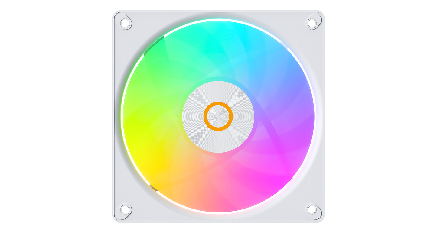 OCYPUS GAMMA F12 ELITE BLACK/WHITE ARGB REVERSE BLADE SINGLE FAN