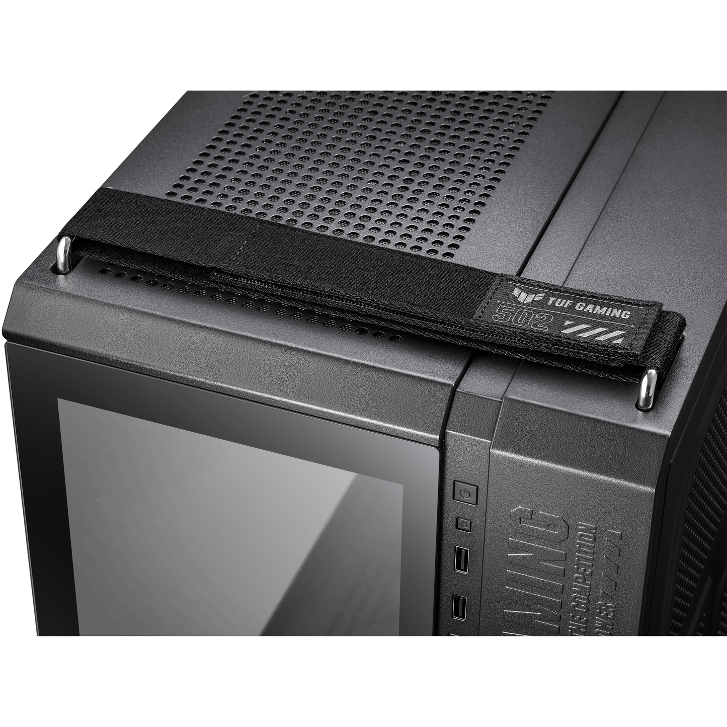 ASUS TUF Gaming GT502 Dual Chamber Chassis,Front Panel High-Speed USB Type-C,Tool-Free Side Panels