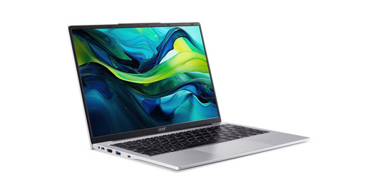 Acer Aspire Lite AL14-32P-34RE (Natural Titanium) 14" IPS WUXGA | Intel Core N355 | 8GB RAM | 512GB SSD | Intel UHD Graphics | WIN11 Home | Ms Office Home 2024 + Office 365 (1yr)
