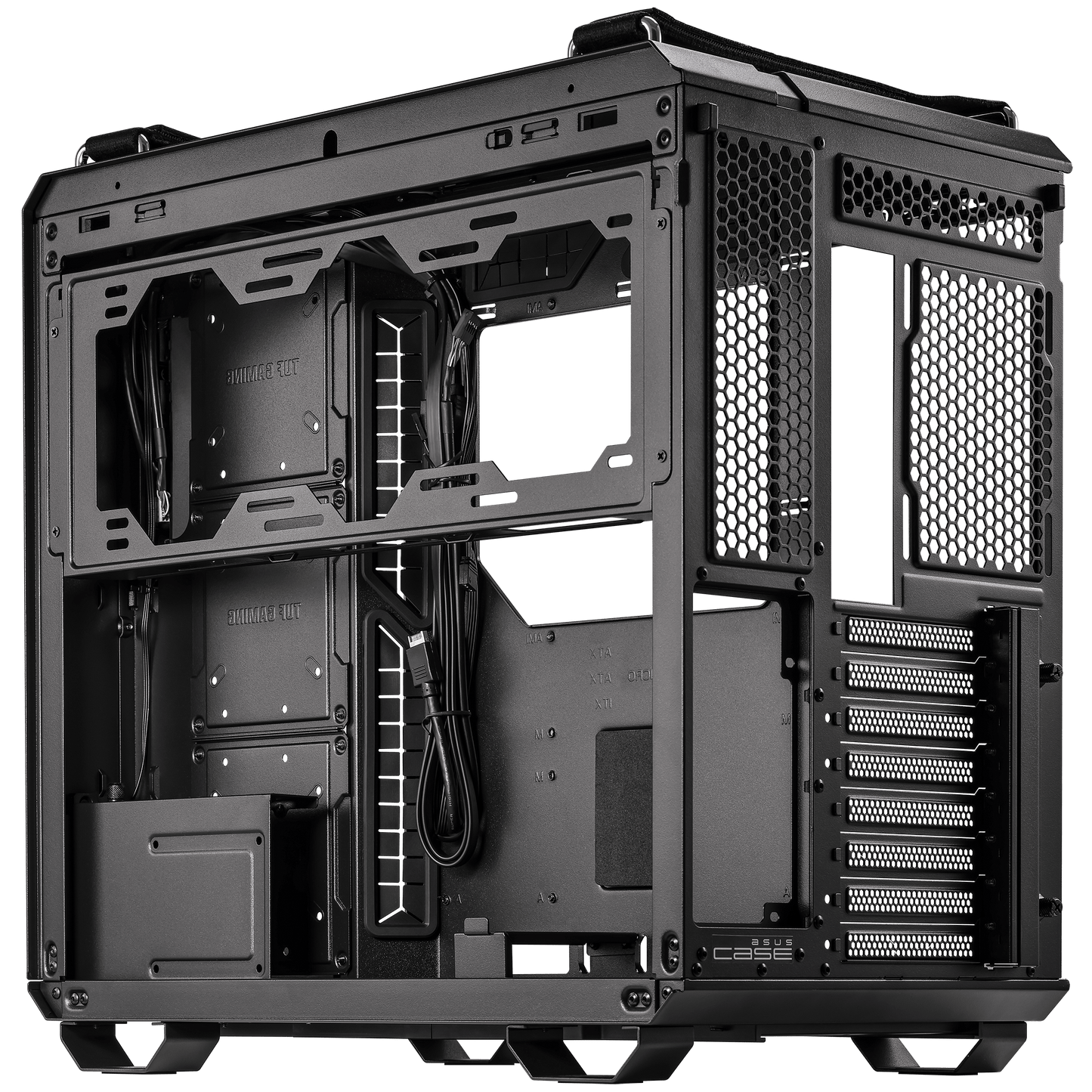 ASUS TUF Gaming GT502 Dual Chamber Chassis,Front Panel High-Speed USB Type-C,Tool-Free Side Panels