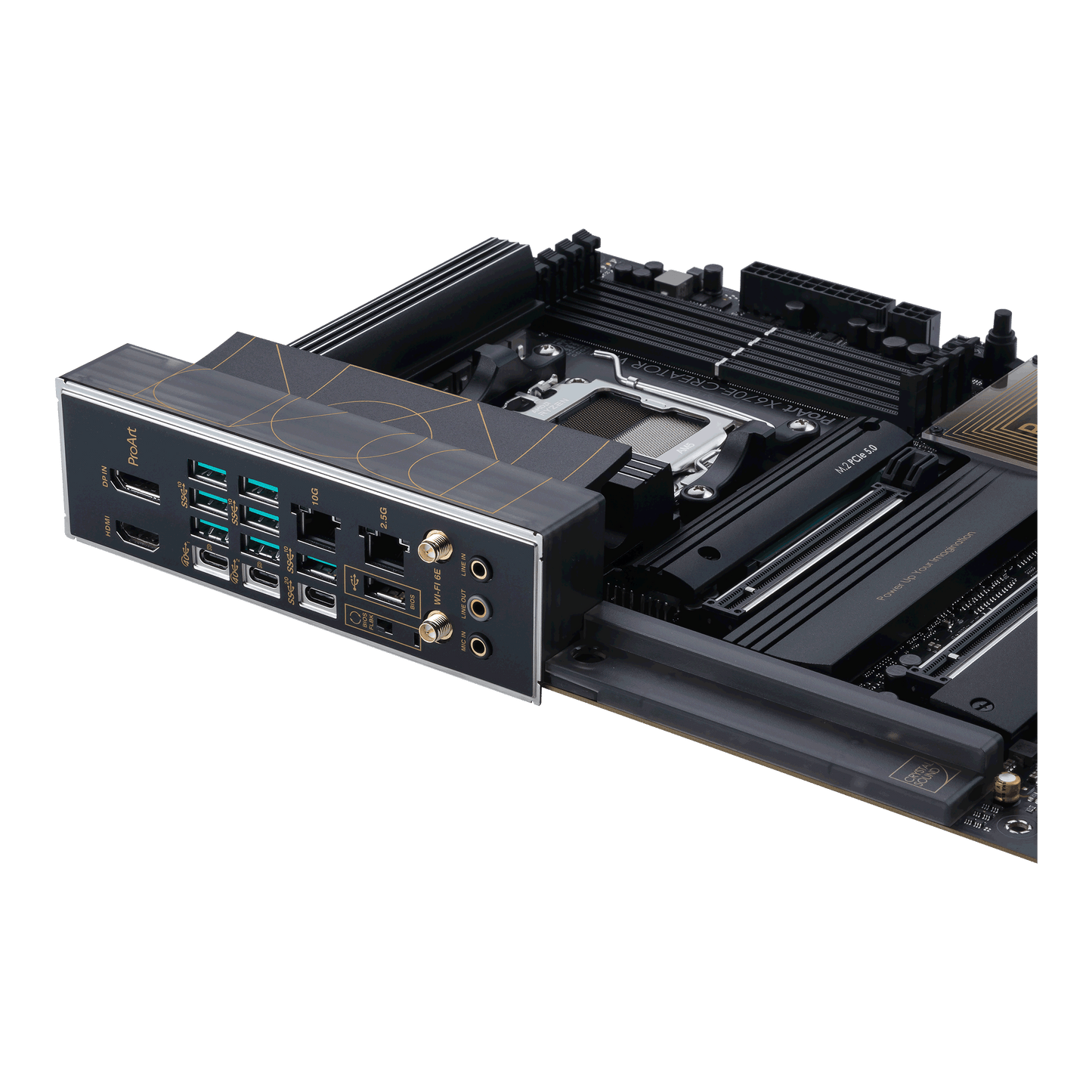 ASUS X670E-CREATOR WIFI, MD Socket AM5 for AMD Ryzen™ 7000 Series Desktop Processors* * Refer to www.asus.com for CPU support list