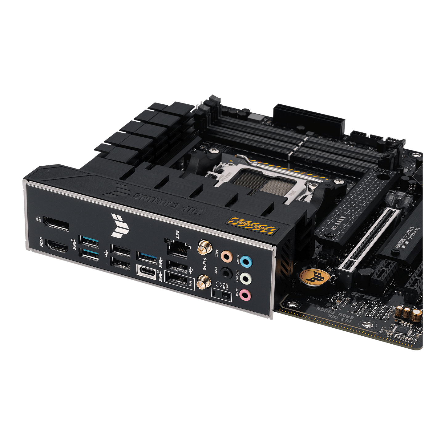 ASUS TUF GAMING B650M-PLUS WIFI AMD Socket AM5 for AMD Ryzen™ 7000 Series Desktop Processors,PCIe® 5.0 for graphics cards and M.2 storage