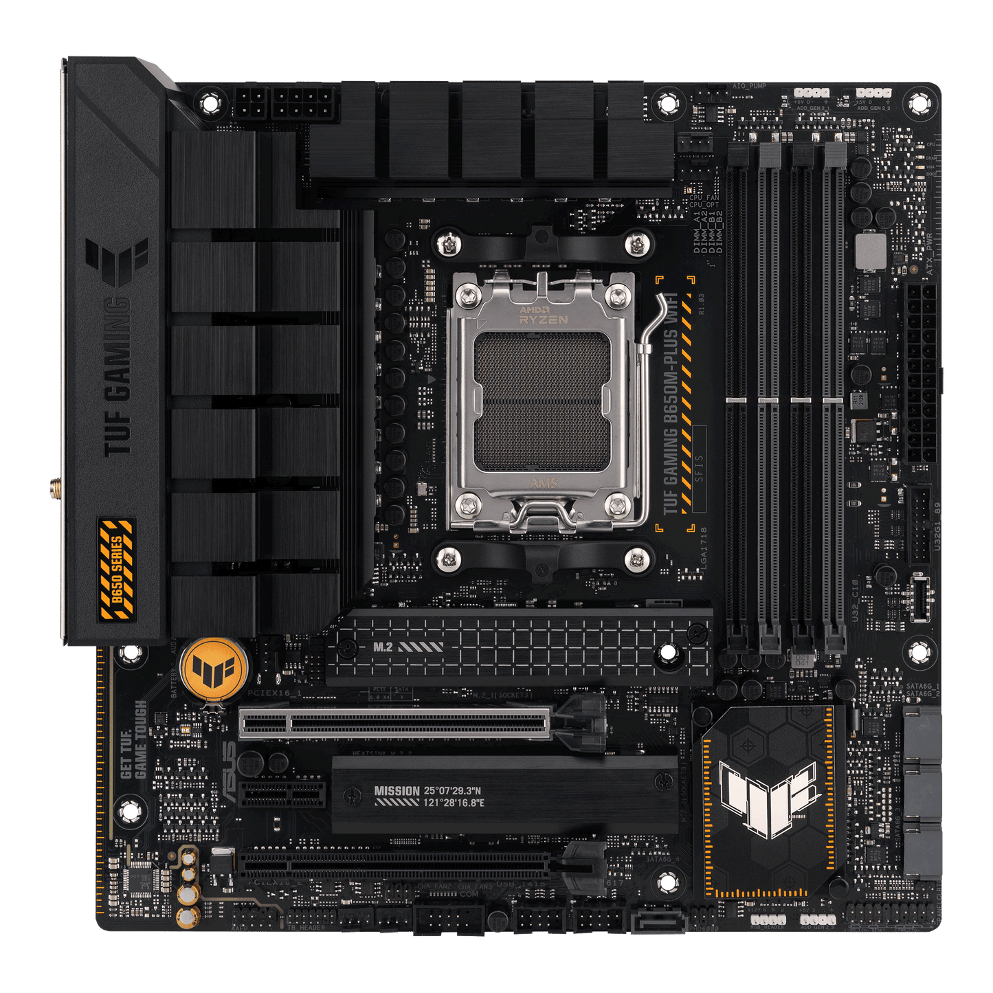ASUS TUF GAMING B650M-PLUS WIFI AMD Socket AM5 for AMD Ryzen™ 7000 Series Desktop Processors,PCIe® 5.0 for graphics cards and M.2 storage