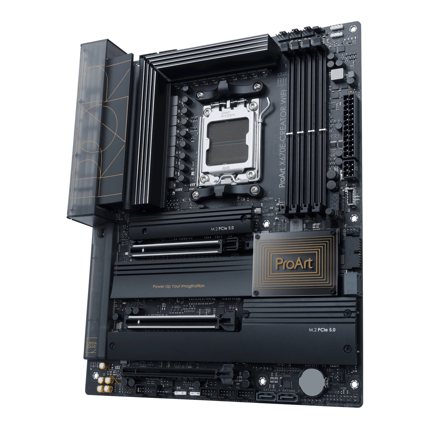ASUS X670E-CREATOR WIFI, MD Socket AM5 for AMD Ryzen™ 7000 Series Desktop Processors* * Refer to www.asus.com for CPU support list
