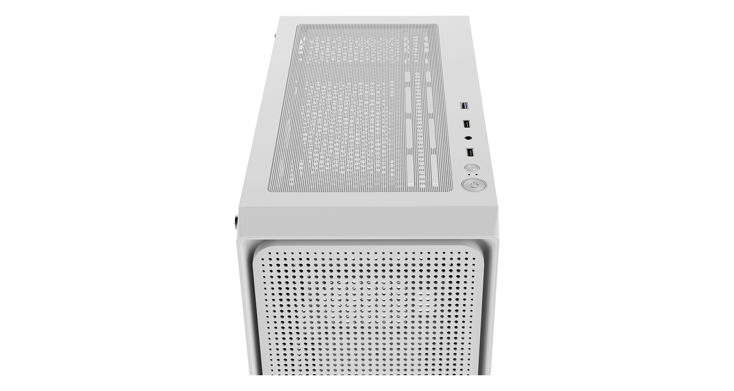 Ocypus Gamma C50 Mini-Tower Airflow Case with Mesh White/Black